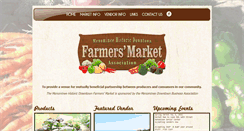 Desktop Screenshot of menomineefarmersmarket.com